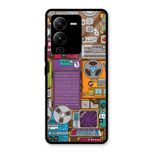 Music Decks Glass Back Case for Vivo V25 Pro