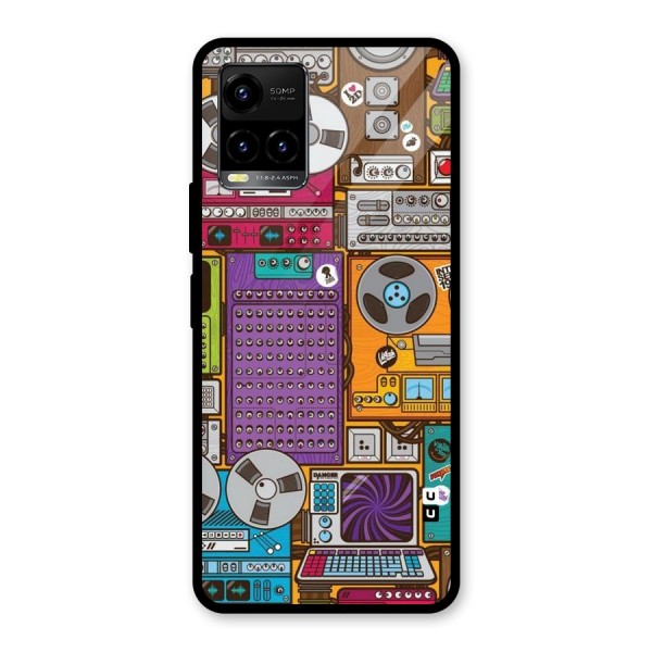 Music Decks Glass Back Case for Vivo Y21A