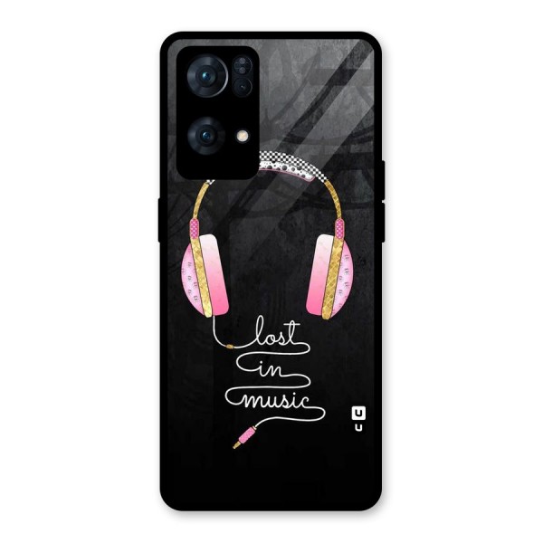 Music Lost Glass Back Case for Oppo Reno7 Pro 5G