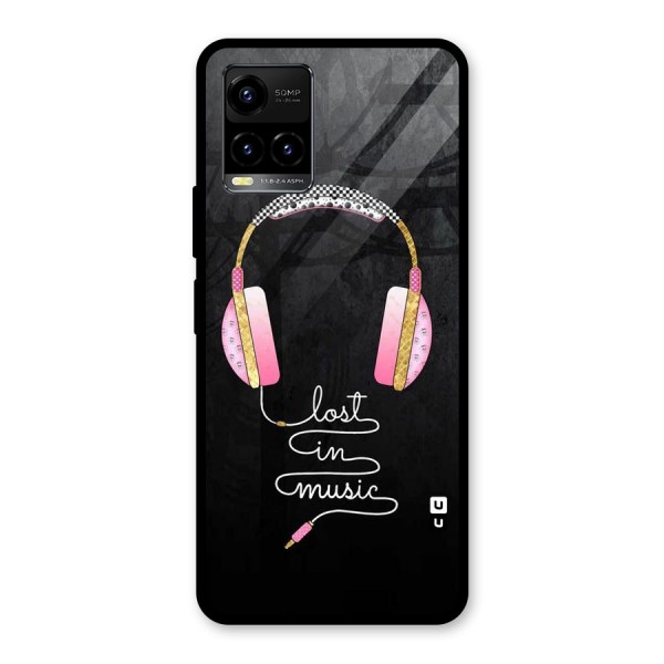 Music Lost Glass Back Case for Vivo Y21 2021