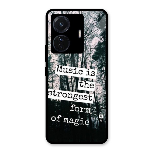 Music Magic Glass Back Case for Vivo T1 Pro