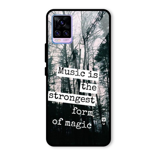 Music Magic Glass Back Case for Vivo V20 Pro