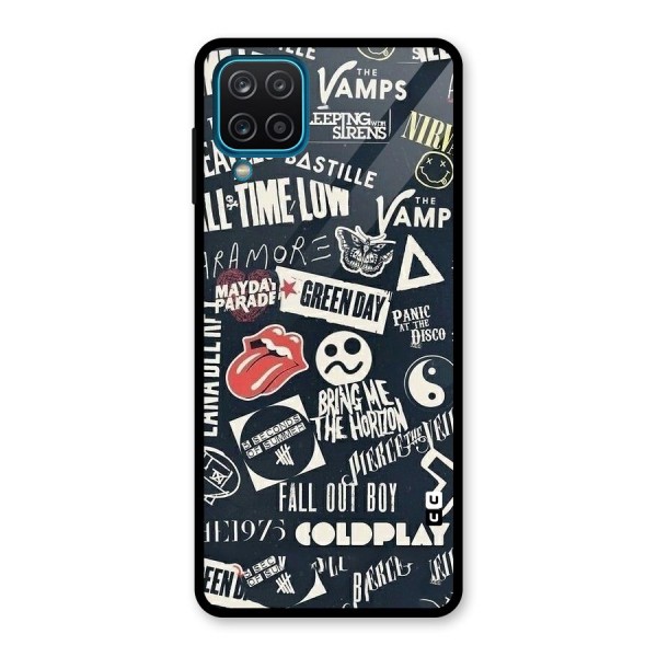 Music My Paradise Glass Back Case for Galaxy A12