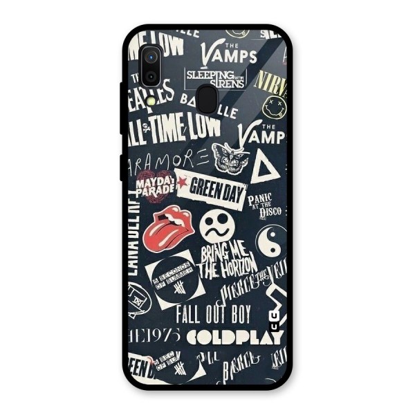 Music My Paradise Glass Back Case for Galaxy A30