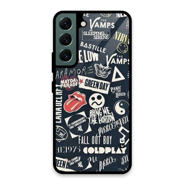 Music My Paradise Glass Back Case for Galaxy S22 5G