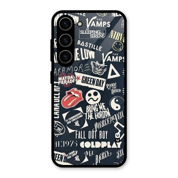 Music My Paradise Glass Back Case for Galaxy S23