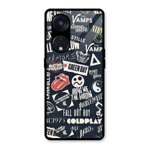 Music My Paradise Glass Back Case for Reno8 T 5G