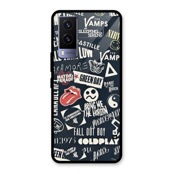 Music My Paradise Glass Back Case for Vivo V21e 5G