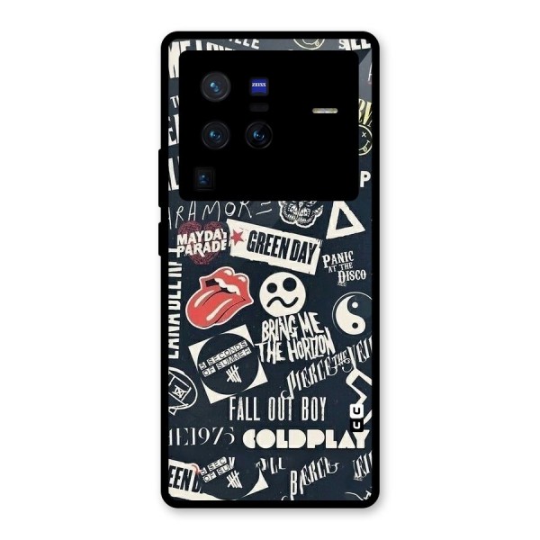 Music My Paradise Glass Back Case for Vivo X80 Pro