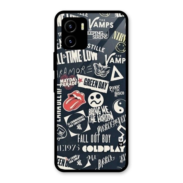 Music My Paradise Glass Back Case for Vivo Y15s