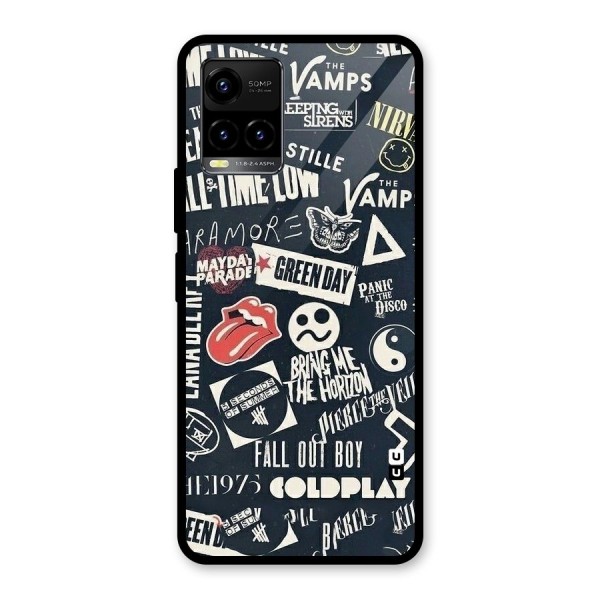 Music My Paradise Glass Back Case for Vivo Y21 2021