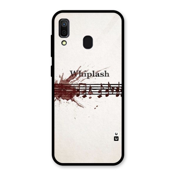 Music Notes Splash Glass Back Case for Galaxy A30