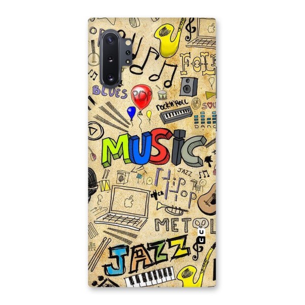 Music Pattern Back Case for Galaxy Note 10 Plus