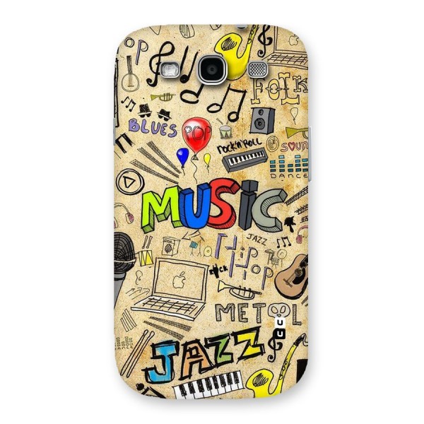 Music Pattern Back Case for Galaxy S3 Neo