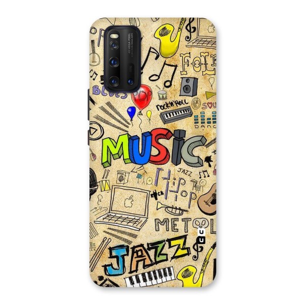 Music Pattern Back Case for Vivo iQOO 3