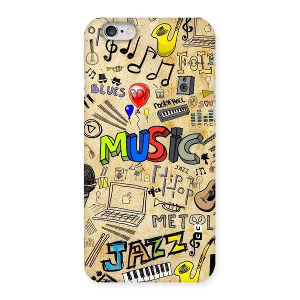 Music Pattern Back Case for iPhone 6 6S