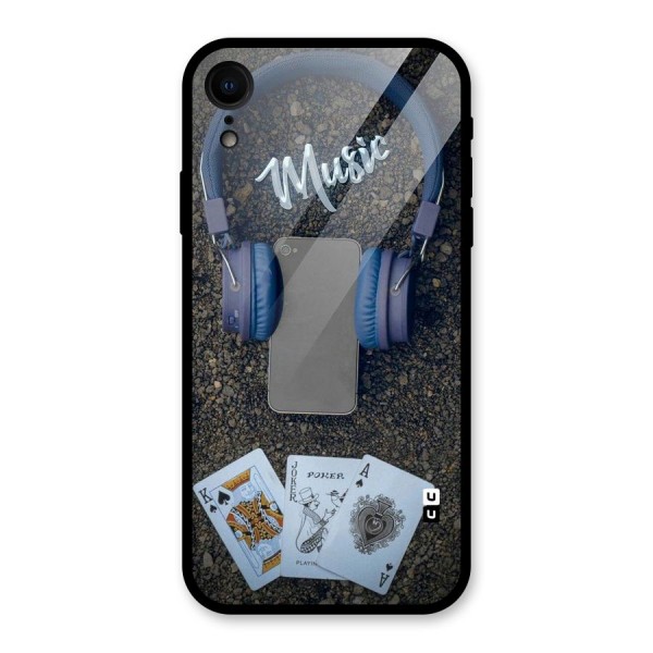 Music Power Cards Glass Back Case for XR