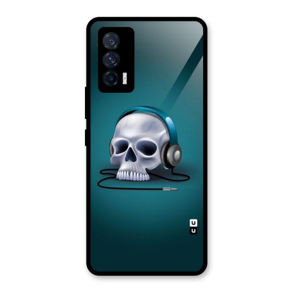 Music Skull Glass Back Case for Vivo iQOO 7 5G