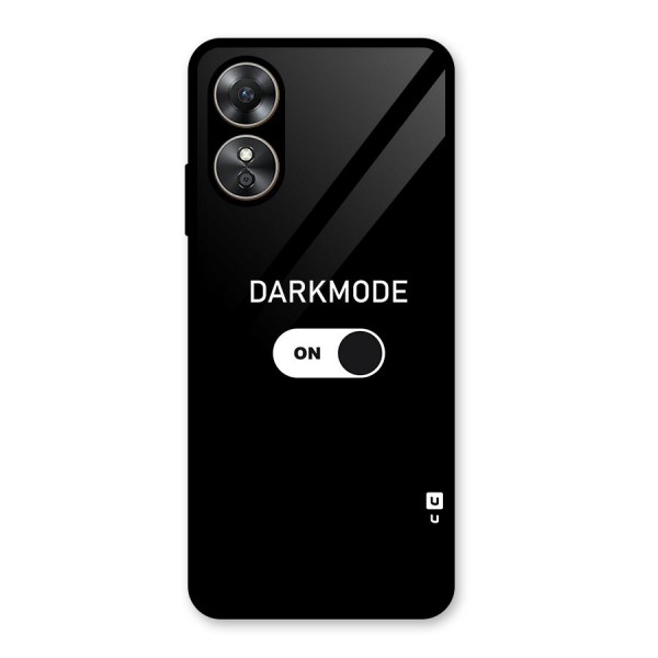 My Darkmode On Glass Back Case for Oppo A17