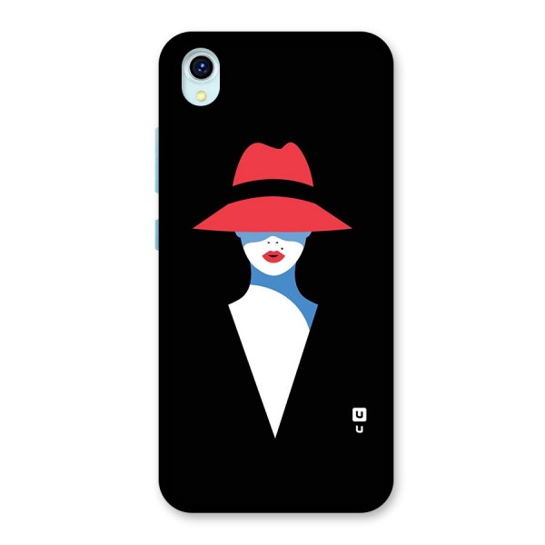 Mysterious Woman Illustration Back Case for Vivo Y1s