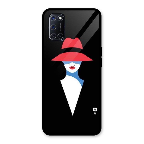 Mysterious Woman Illustration Glass Back Case for Oppo A52