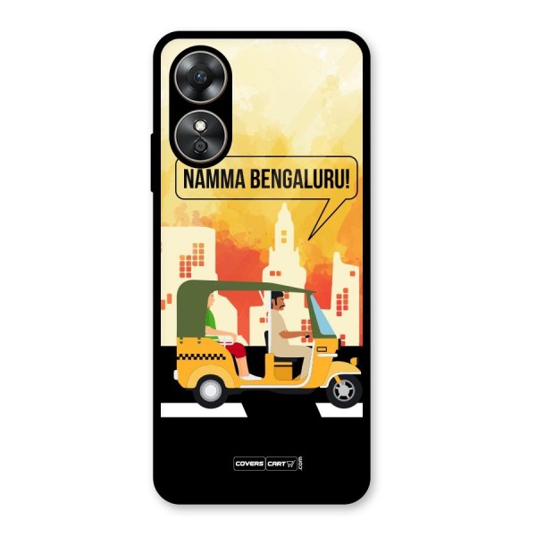 Namma Bengaluru Glass Back Case for Oppo A17