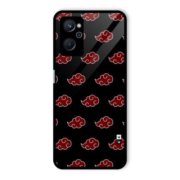 Naruto Akatsuki Pattern Glass Back Case for Realme 9i