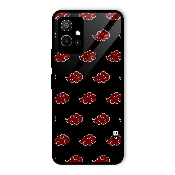 Naruto Akatsuki Pattern Glass Back Case for Vivo iQOO Z6