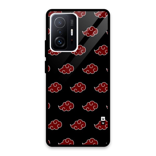 Naruto Akatsuki Pattern Glass Back Case for Xiaomi 11T Pro