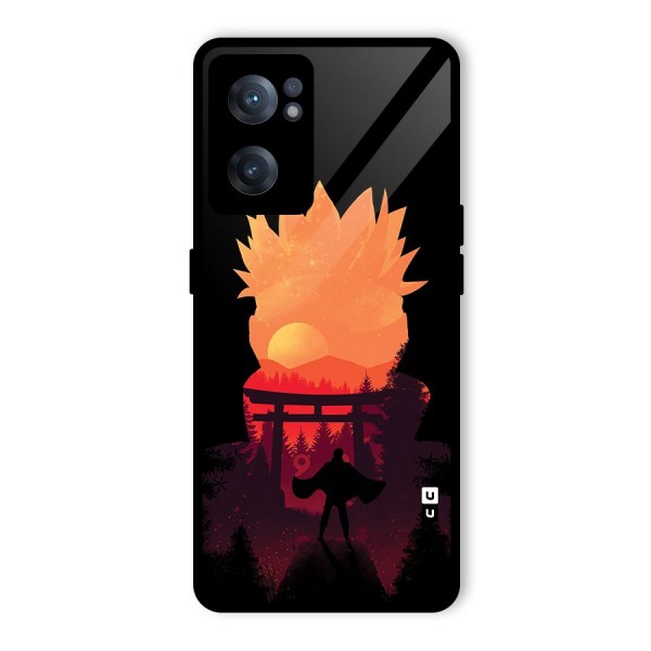 Naruto Anime Sunset Art Glass Back Case for OnePlus Nord CE 2 5G