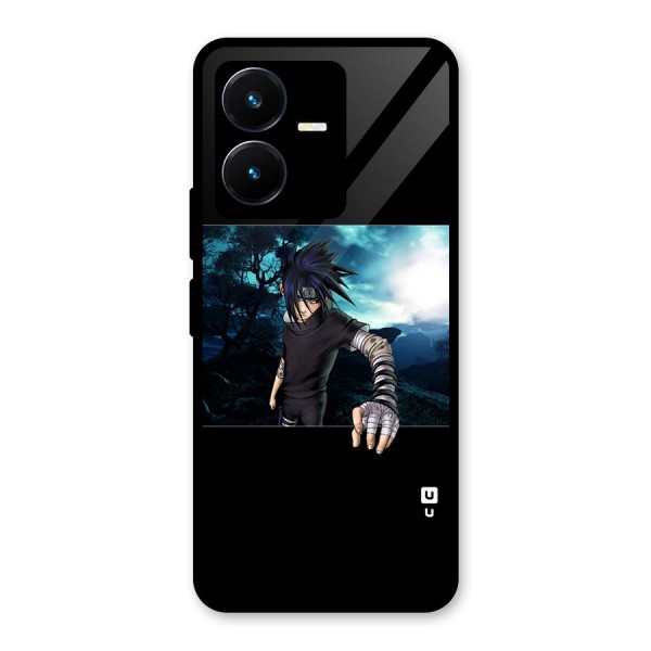 Naruto Cool Anime Night Glass Back Case for Vivo Y22