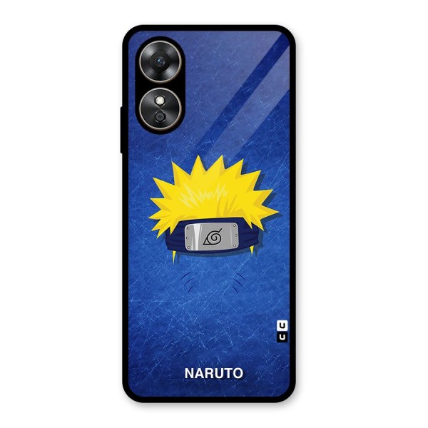 Naruto Headband Minimal Glass Back Case for Oppo A17