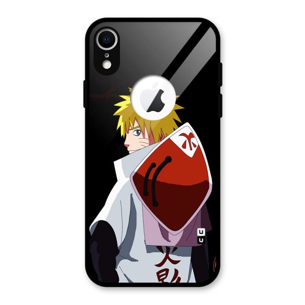 Naruto Hokage Glass Back Case for iPhone XR Logo Cut