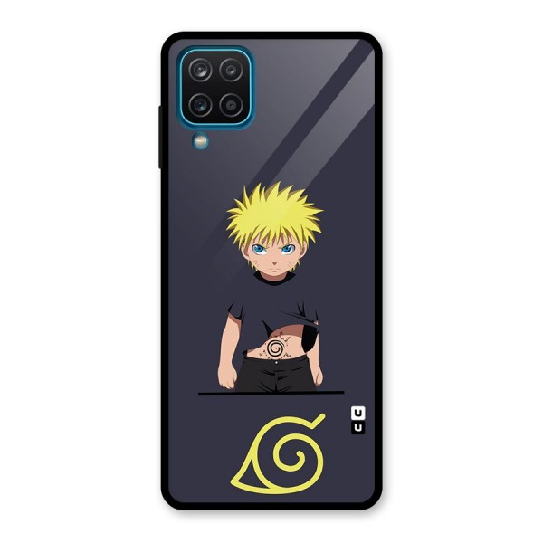 Naruto Kid Glass Back Case for Galaxy A12