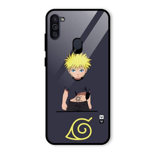 Naruto Kid Glass Back Case for Galaxy M11