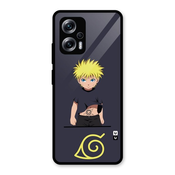 Naruto Kid Glass Back Case for Redmi K50i