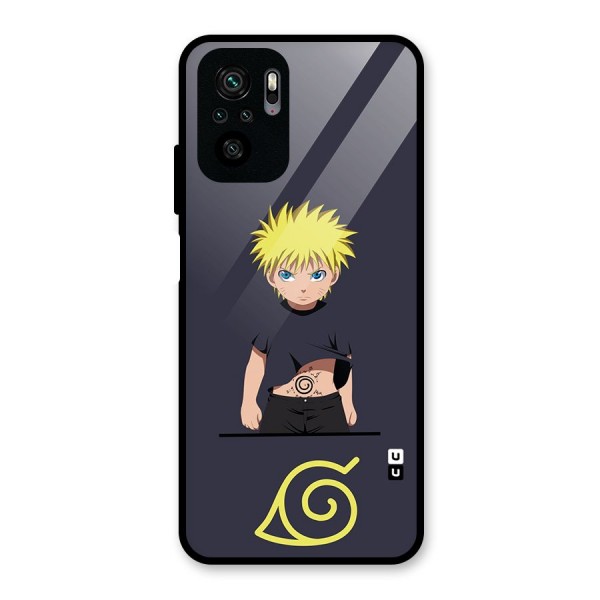 Naruto Kid Glass Back Case for Redmi Note 11 SE