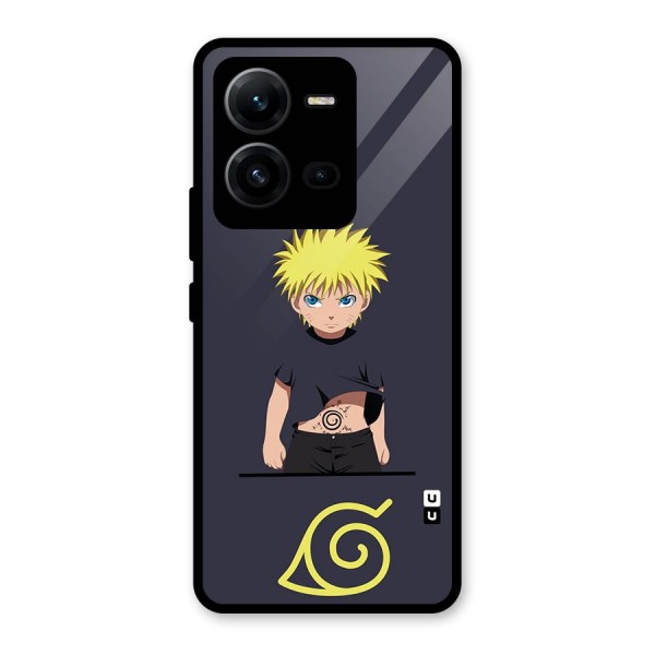 Naruto Kid Glass Back Case for Vivo V25