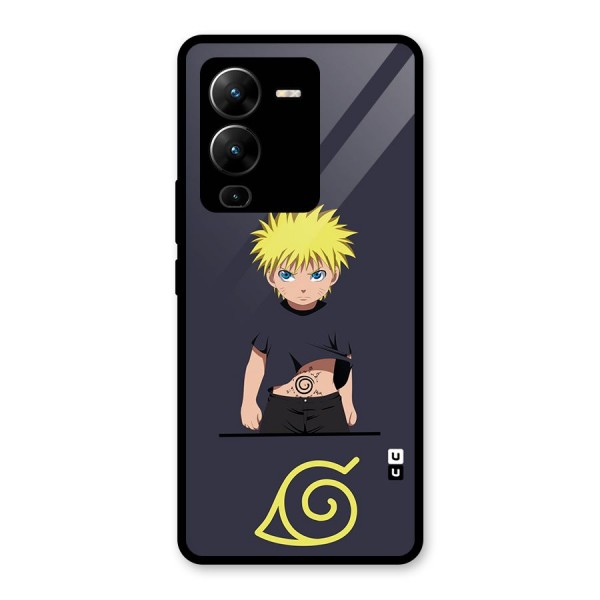 Naruto Kid Glass Back Case for Vivo V25 Pro