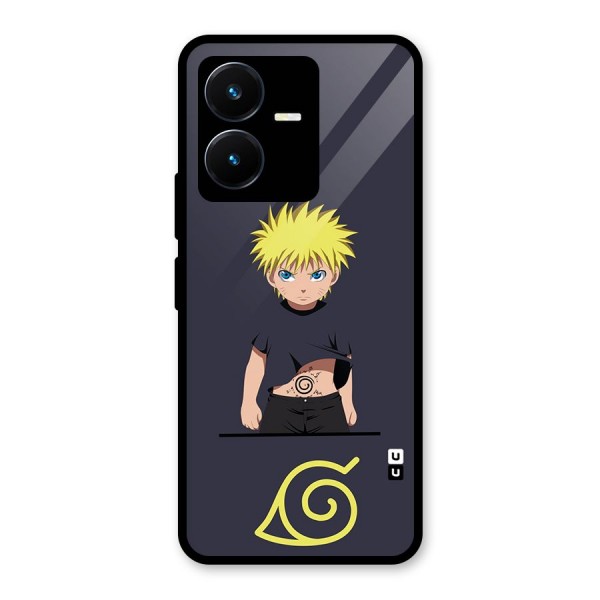 Naruto Kid Glass Back Case for Vivo Y22