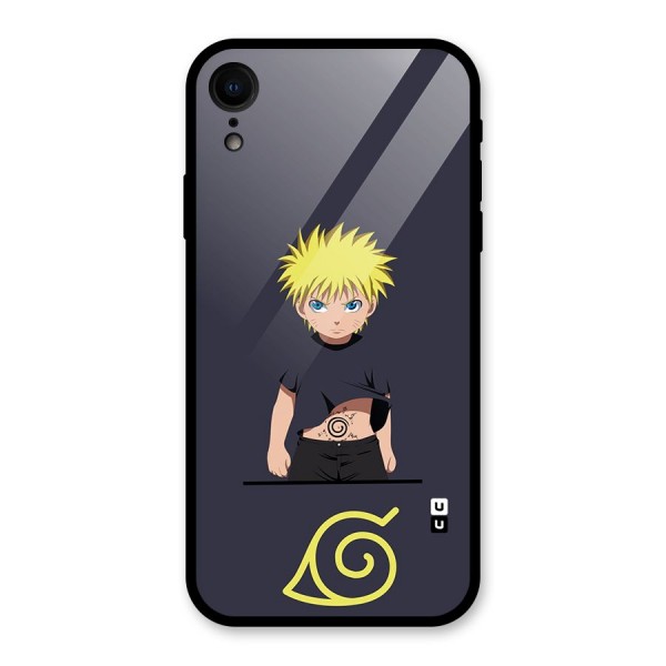 Naruto Kid Glass Back Case for XR