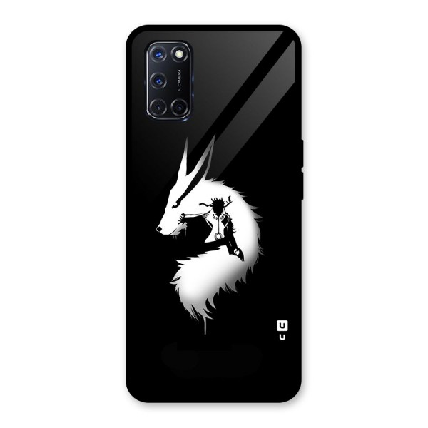 Naruto Kurama Mode Glass Back Case for Oppo A52