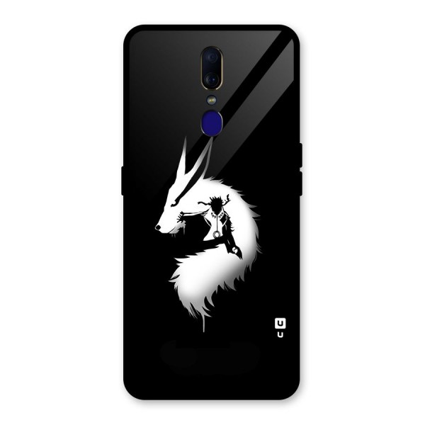 Naruto Kurama Mode Glass Back Case for Oppo F11