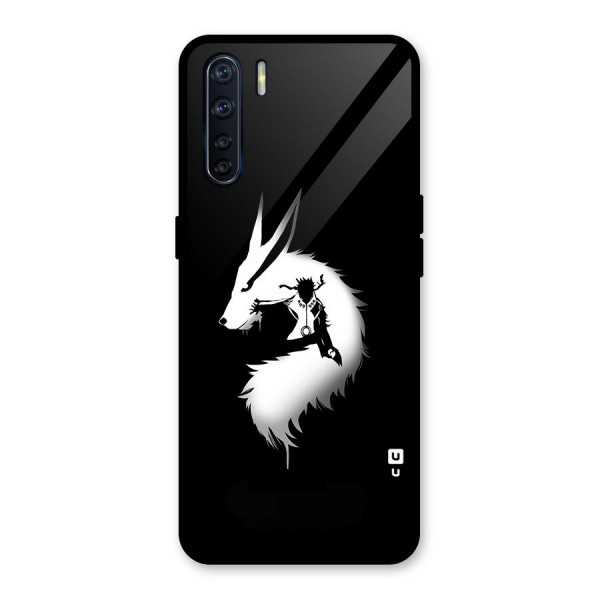 Naruto Kurama Mode Glass Back Case for Oppo F15