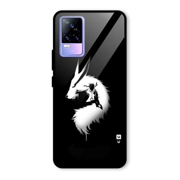 Naruto Kurama Mode Glass Back Case for Vivo Y73