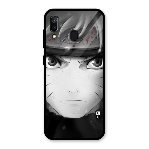 Naruto Monochrome Glass Back Case for Galaxy A30