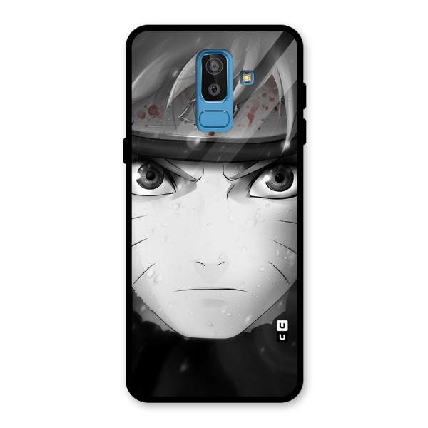 Naruto Monochrome Glass Back Case for Galaxy J8