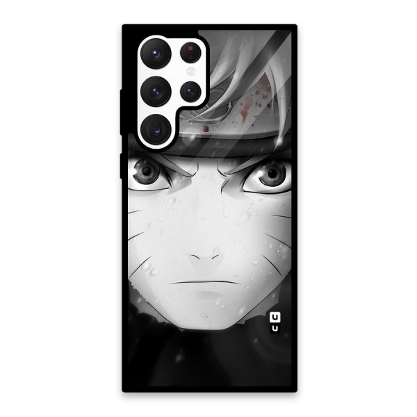 Naruto Monochrome Glass Back Case for Galaxy S22 Ultra 5G