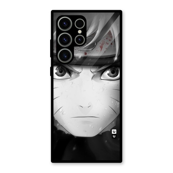 Naruto Monochrome Glass Back Case for Galaxy S23 Ultra