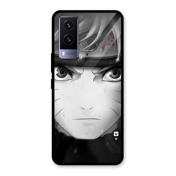 Naruto Monochrome Glass Back Case for Vivo V21e 5G